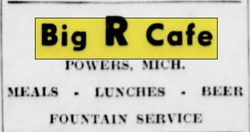 Big R Cafe - Mar 1943 Ad (newer photo)